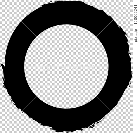 Circle frame brush stroke, round shape Circle frame brush stroke, round shape 138065241