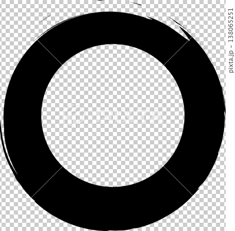 Circle frame brush stroke, round shape Circle frame brush stroke, round shape 138065251