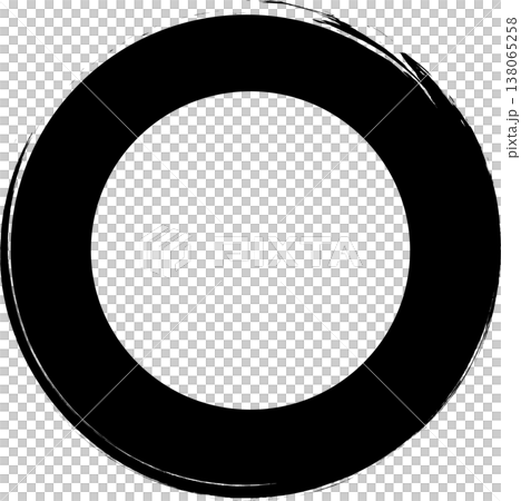Circle frame brush stroke, round shape Circle frame brush stroke, round shape 138065258