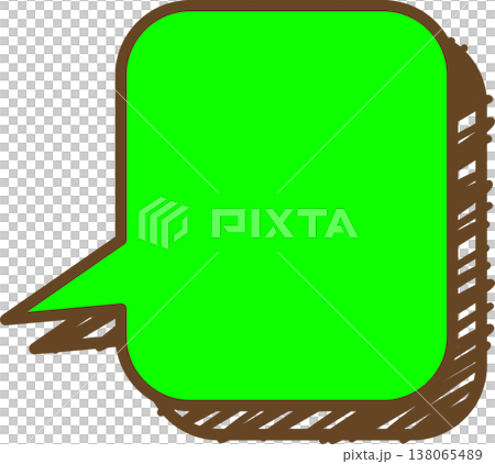 A single square icon of a graffiti-style speech bubble. A single square icon of a graffiti-style speech bubble. 138065489
