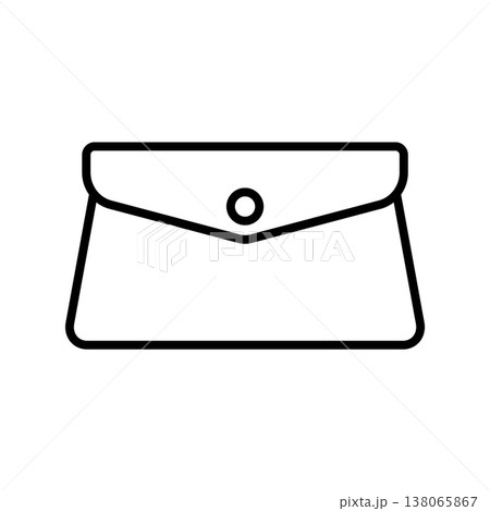 Clutch bag icon vector design templates simple and modern Clutch bag icon vector design templates simple and modern 138065867