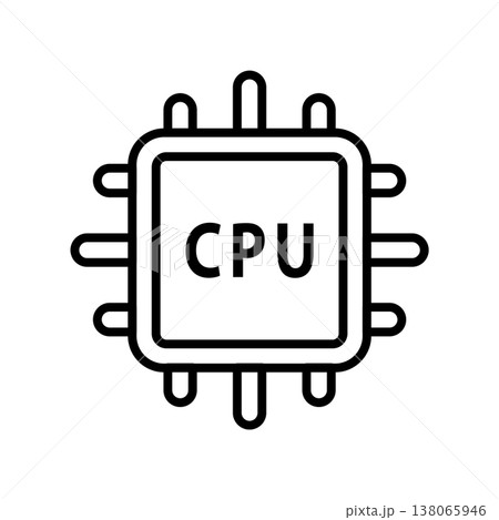 CPU Processor icon vector design templates simple and modern CPU Processor icon vector design templates simple and modern 138065946