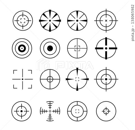 Cross hair icon vector design templates 138065982
