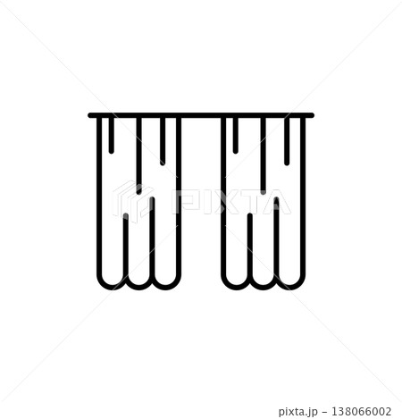 Curtain icon vector design templates simple and modern 138066002