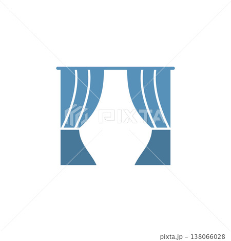 Curtain icon vector design templates simple and modern Curtain icon vector design templates simple and modern 138066028