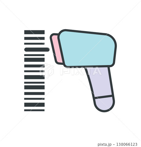 Bar code Scanner Icon vector illustration design templates simple and modern concept 138066123