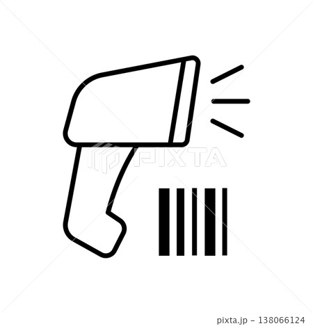 Bar code Scanner Icon vector illustration design templates simple and modern concept 138066124