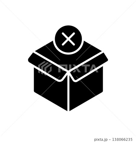 Out of Stock icon vector design templates simple and modern concept, isolated on white background 138066235