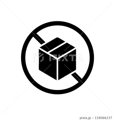 Out of Stock icon vector design templates simple and modern concept, isolated on white background 138066237