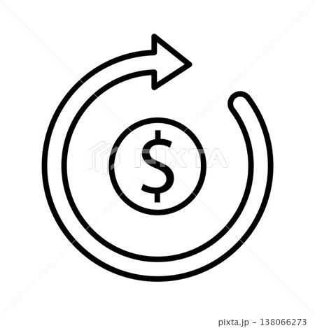 Return and Refund Icon vector design templates simple and modern concept isolated on white background 138066273