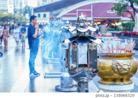 Urban shrine incense prayer Urban shrine incense prayer 138066320