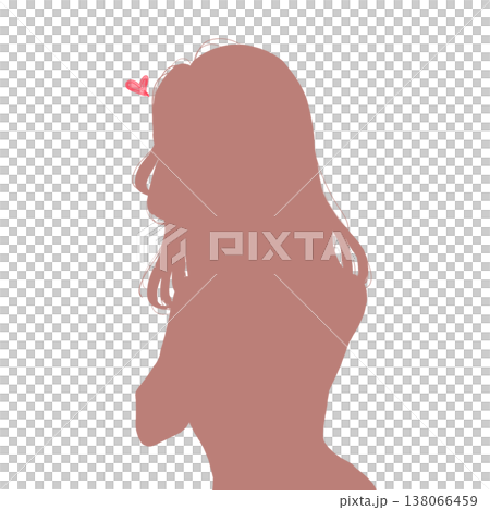 惡魔般的女人剪影 138066459