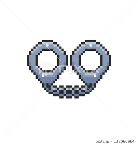 Pixel art Handcuffs game asset design Pixel art Handcuffs game asset design 138066964