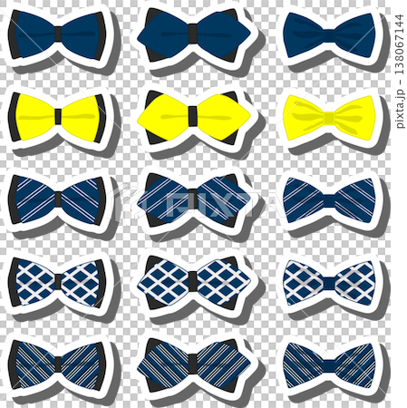 big colored set ribbon different types, bow tie various size 138067144