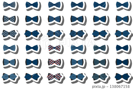 big colored set ribbon different types, bow tie various size big colored set ribbon different types, bow tie various size 138067158