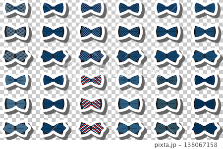 big colored set ribbon different types, bow tie various size big colored set ribbon different types, bow tie various size 138067158