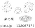 桑の葉茶のペン画セット 138067374