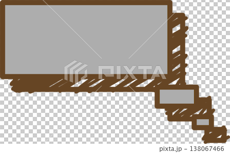 A single square icon of a graffiti-style speech bubble. A single square icon of a graffiti-style speech bubble. 138067466
