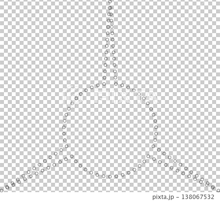 Star shape dots outline. Geometric element Star shape dots outline. Geometric element 138067532