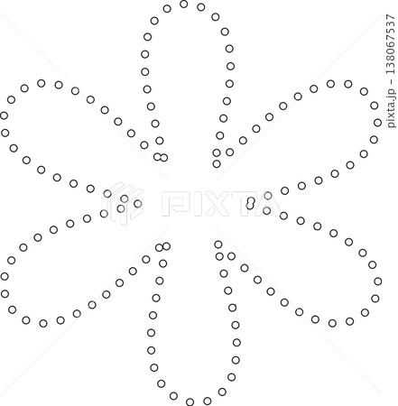 Star shape dots outline. Geometric element Star shape dots outline. Geometric element 138067537