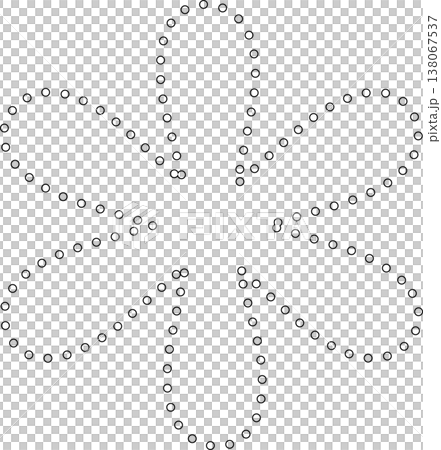 Star shape dots outline. Geometric element Star shape dots outline. Geometric element 138067537