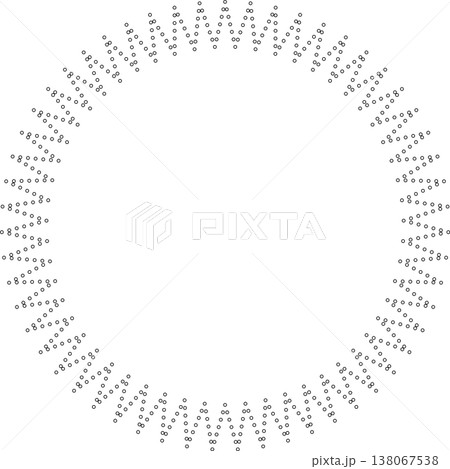Star shape dots outline. Geometric element 138067538