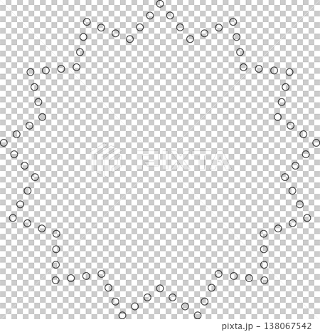 Star shape dots outline. Geometric element Star shape dots outline. Geometric element 138067542