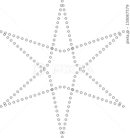 Star shape dots outline. Geometric element Star shape dots outline. Geometric element 138067579