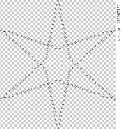 Star shape dots outline. Geometric element Star shape dots outline. Geometric element 138067579