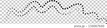 Fun dotted line doodle. Design with curve shapes 138067680