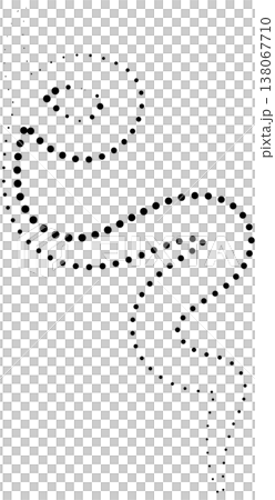 Fun dotted line doodle. Design with curve shapes Fun dotted line doodle. Design with curve shapes 138067710