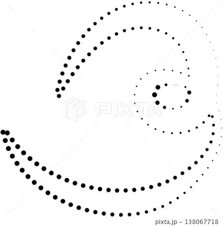 Fun dotted line doodle. Design with curve shapes Fun dotted line doodle. Design with curve shapes 138067718