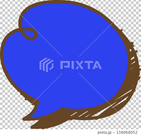 A single icon of a graffiti-style speech bubble: twisted cloud A single icon of a graffiti-style speech bubble: twisted cloud 138068052