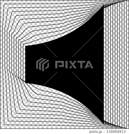 Square line frame blend effect. Technology concept design Square line frame blend effect. Technology concept design 138068913