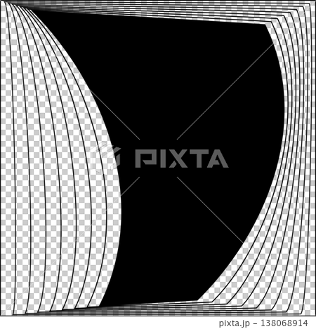 Square line frame blend effect. Technology concept design Square line frame blend effect. Technology concept design 138068914