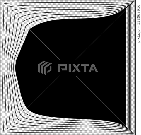 Square line frame blend effect. Technology concept design 138068916