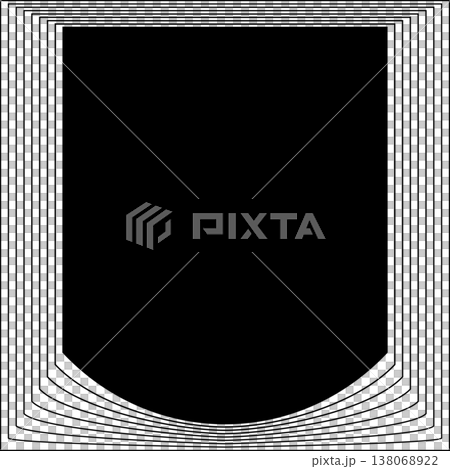 Square line frame blend effect. Technology concept design 138068922