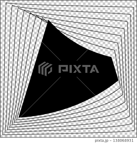 Square line frame blend effect. Technology concept design Square line frame blend effect. Technology concept design 138068931