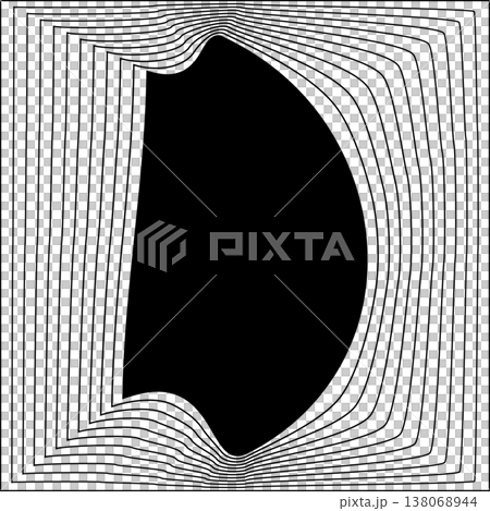 Square line frame blend effect. Technology concept design Square line frame blend effect. Technology concept design 138068944