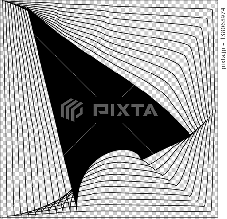 Square line frame blend effect. Technology concept design Square line frame blend effect. Technology concept design 138068974