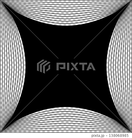 Square line frame blend effect. Technology concept design Square line frame blend effect. Technology concept design 138068985