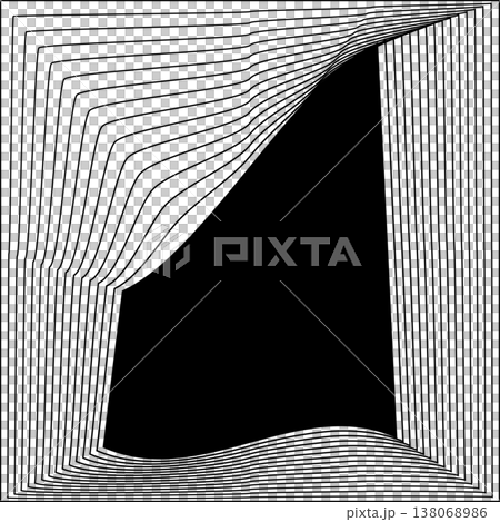 Square line frame blend effect. Technology concept design Square line frame blend effect. Technology concept design 138068986