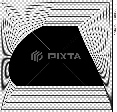 Square line frame blend effect. Technology concept design Square line frame blend effect. Technology concept design 138068987