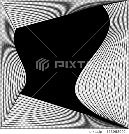 Square line frame blend effect. Technology concept design Square line frame blend effect. Technology concept design 138068992