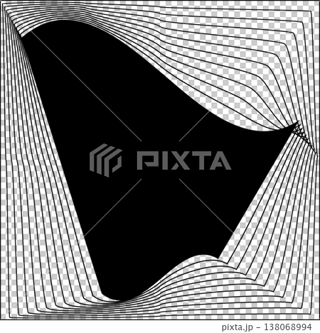 Square line frame blend effect. Technology concept design Square line frame blend effect. Technology concept design 138068994