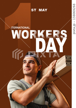 Celebration of International Workers Day on May 1 with a focus on workers and labor rights 138069268