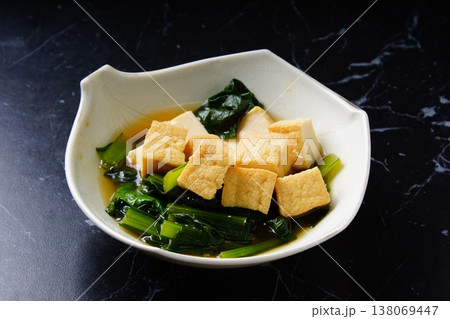 小松菜と厚揚げ 小松菜と厚揚げ 138069447