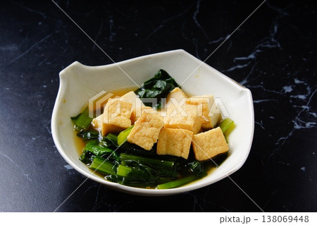 小松菜と厚揚げ 小松菜と厚揚げ 138069448