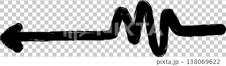 Arrows paint brush. Object for design use Arrows paint brush. Object for design use 138069622