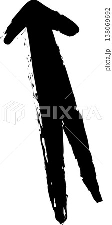 Arrows paint brush. Object for design use Arrows paint brush. Object for design use 138069692